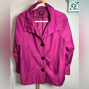 Gallery Pink Trench Coat Lightweight Water-Resistant